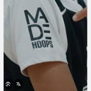 NWT Mens MADE Hoops Black and White Compression Tee